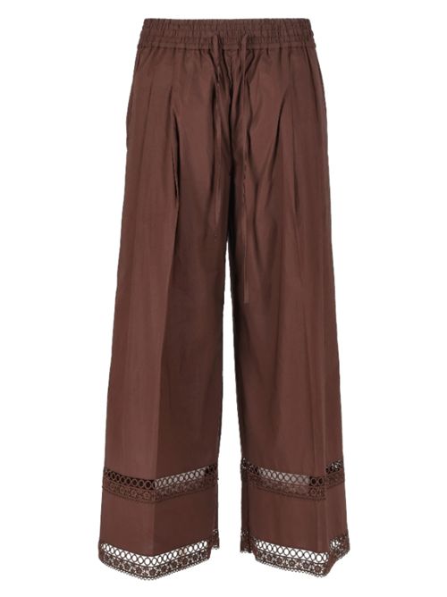 MACRAME PANTS TWIN SET | 261TT225212110 COFFEE LIQ.